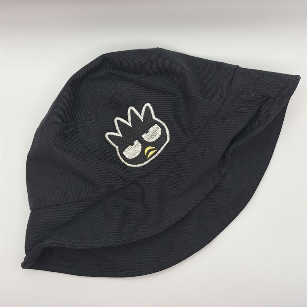 Vintage Sanrio Smiles 1999 Black Badtz-Maru Bucket Hat Junior Sized 90s Cute‎